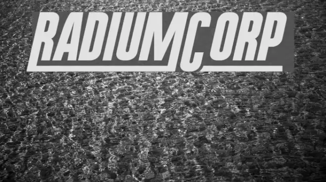 RadiumCorp Font examples