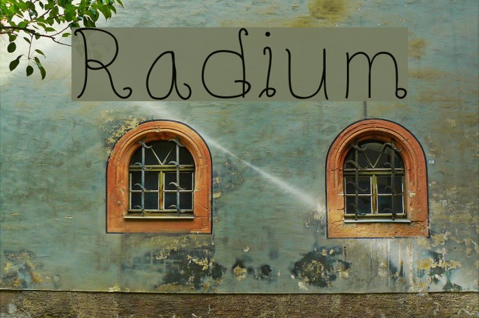 Radium Font examples