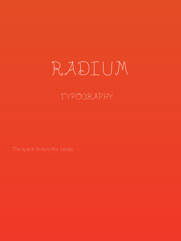 Radium Poster