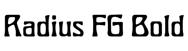 Radius FG Bold  font caratteri gratis
