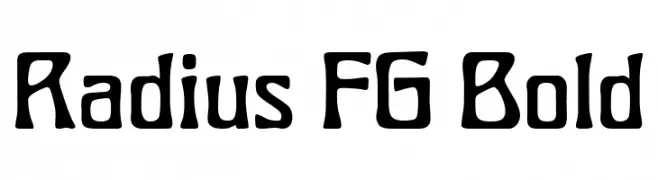 Radius FG Bold  Скачать бесплатные шрифты
