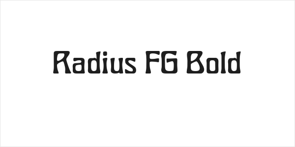 Radius FG Bold Logo