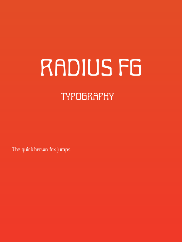 Radius FG Poster