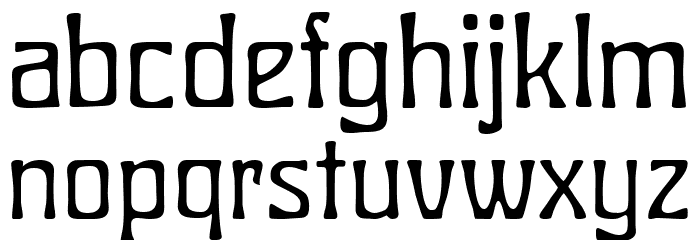 Radius FG Font LOWERCASE