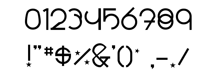 Radius フォント その他の文字