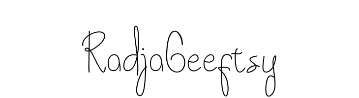 Radja Geeftsy  font caratteri gratis