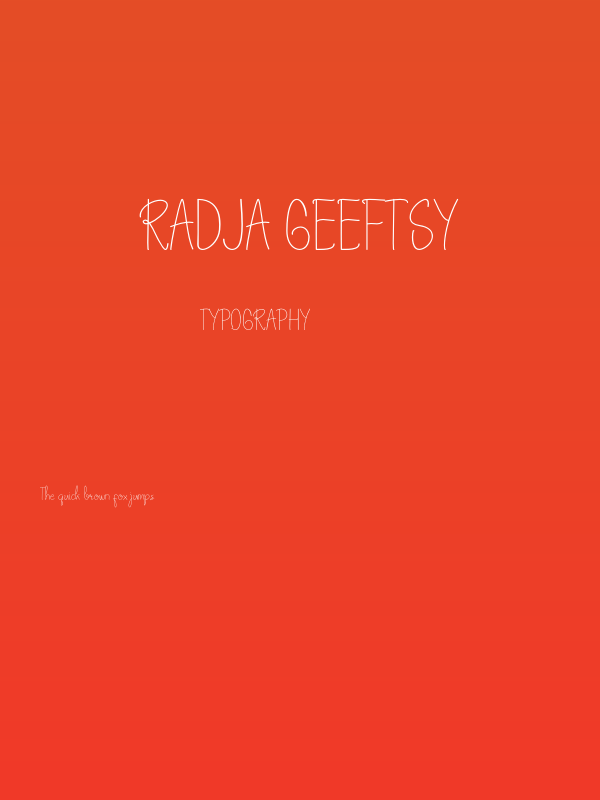 Radja Geeftsy Poster