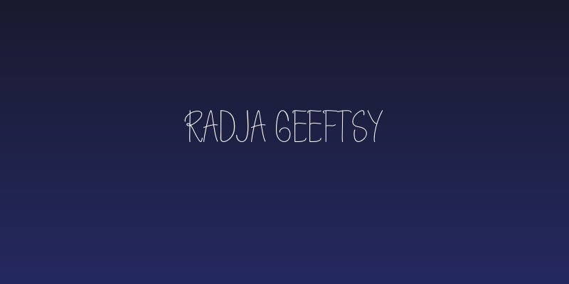 Radja Geeftsy Social Header