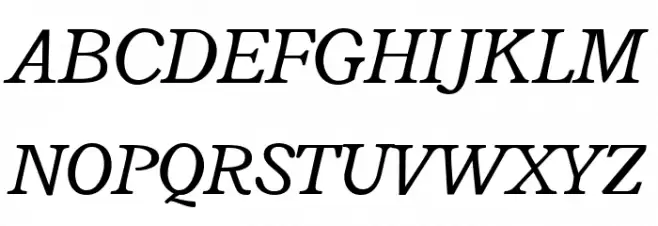 Radley Italic 字体 大写