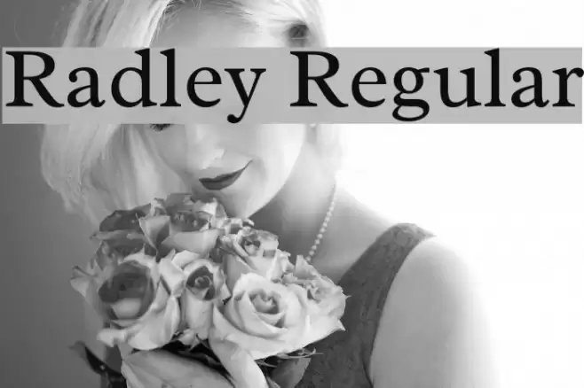 Radley Regular Font examples