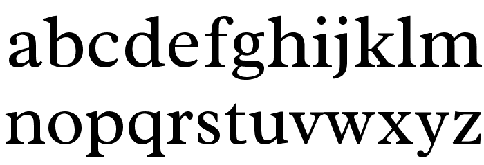 Radley Regular Font LOWERCASE