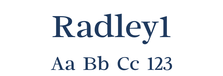 Radley1 Font Preview