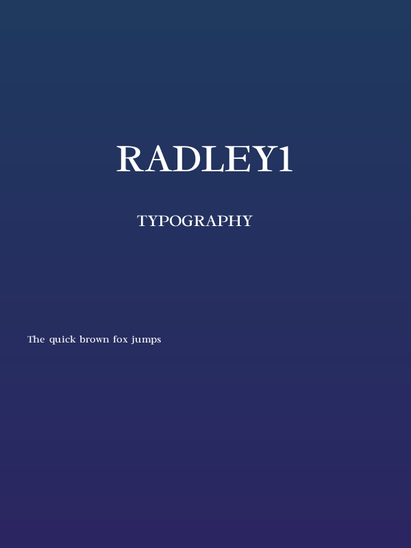 Radley1 Poster