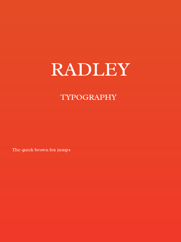 Radley Poster