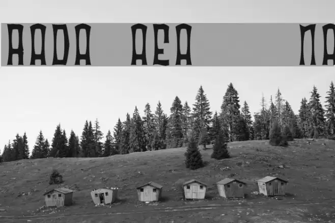Radonator Anorexia Normal Schriftart examples