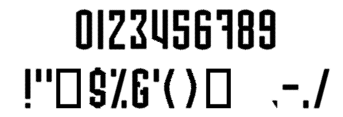 Radonator Cactus Normal Font OTHER CHARS