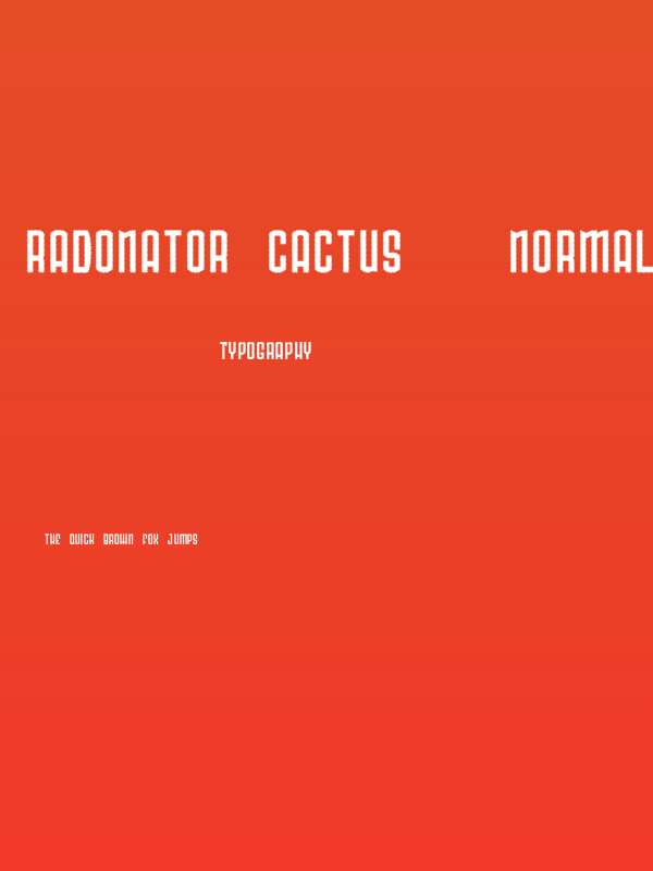 Radonator Cactus   Normal Poster