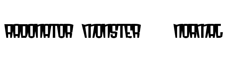 Radonator Monster   Normal  Descarca Fonturi Gratis