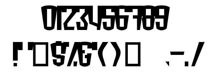Radonator Monster Normal Font OTHER CHARS