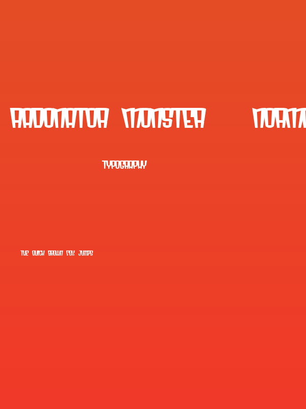 Radonator Monster   Normal Poster