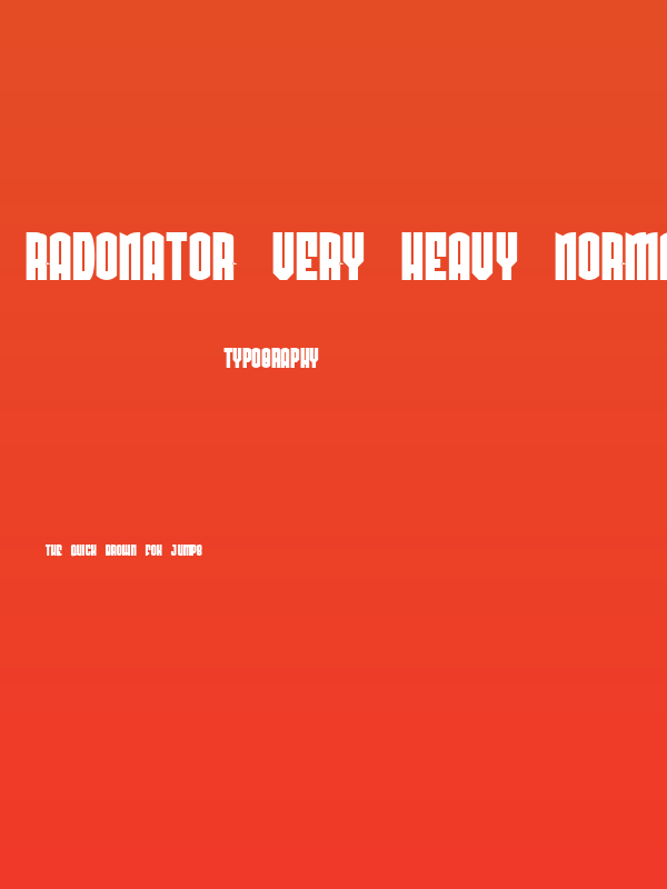 Radonator Very Heavy Normal Poster
