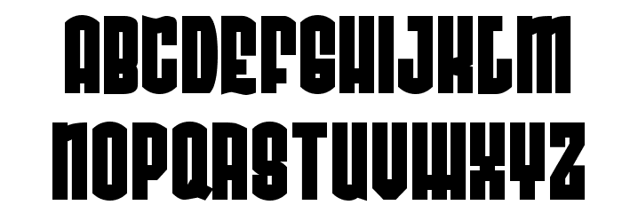 Radonator Very Heavy Normal Font LOWERCASE