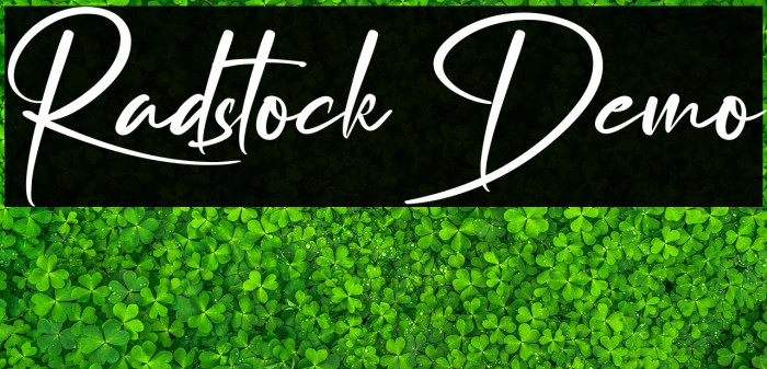 Radstock Demo Example 1