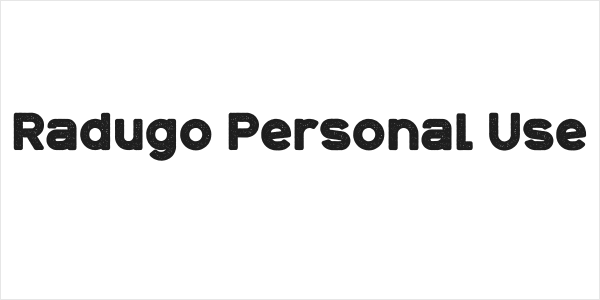 Radugo Personal Use Logo