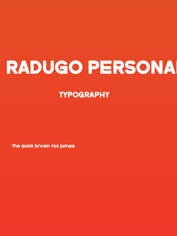 Radugo Personal Use Poster