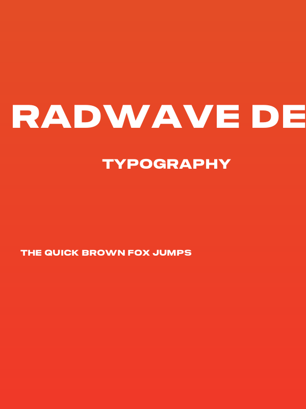Radwave Demo Poster