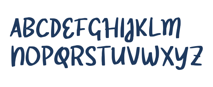 Radya Brush Uppercase