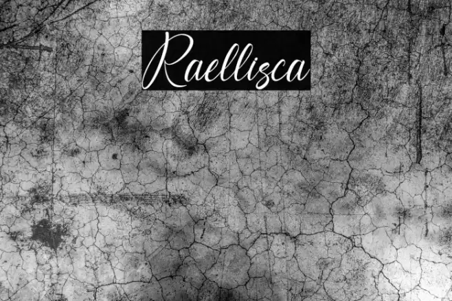 Raellisca Font examples