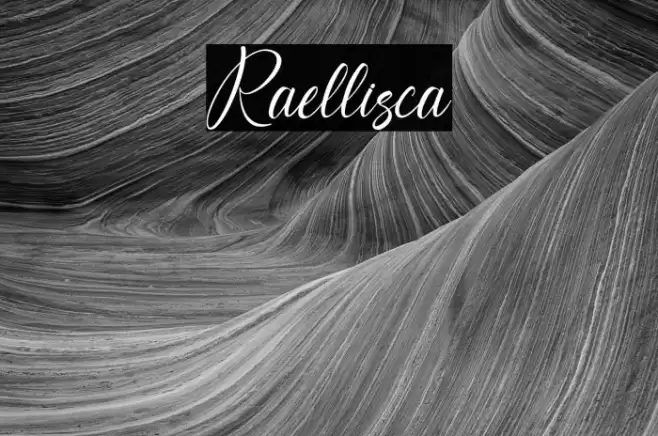 Raellisca Font examples
