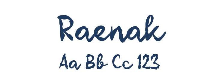 Raenak Font Preview