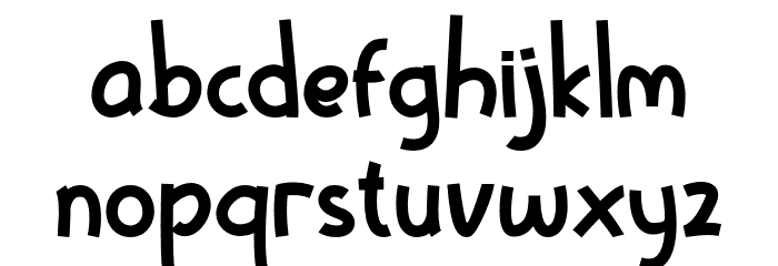 Rafa Kids Font LOWERCASE