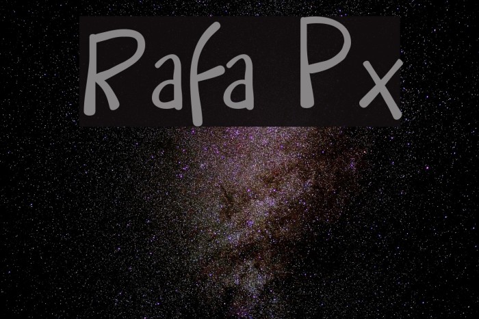 Rafa Px Font examples