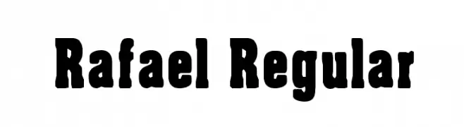 Rafael Regular  नि: शुल्क फ़ॉन्ट्स डाउनलोड