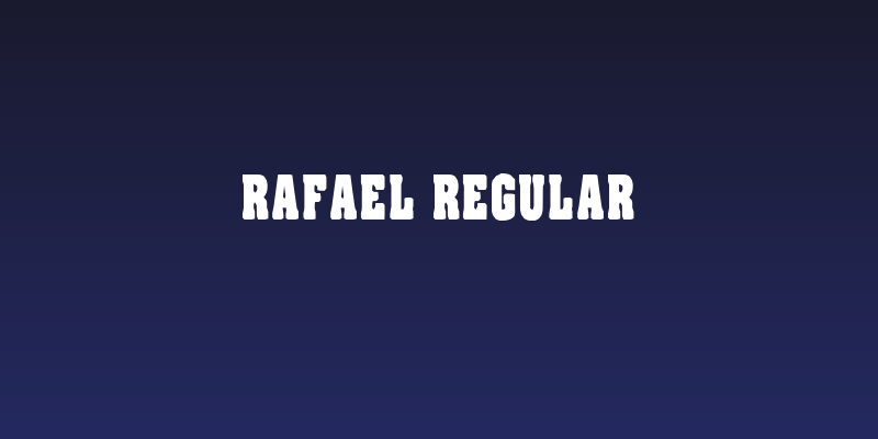 Rafael Regular Social Header