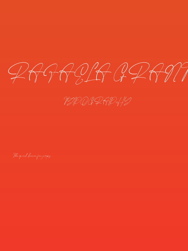 Rafaela Grante Italic Poster