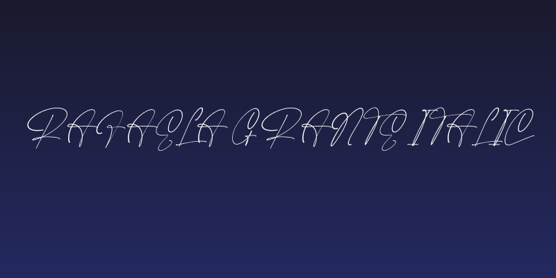 Rafaela Grante Italic Social Header