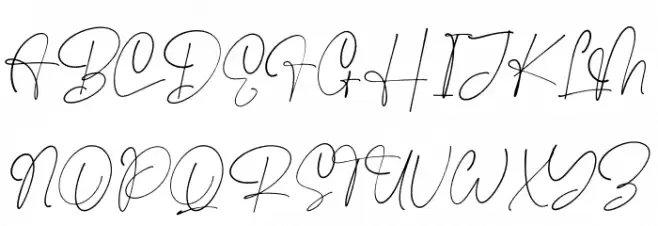 Rafaela Grante Schriftart Groß