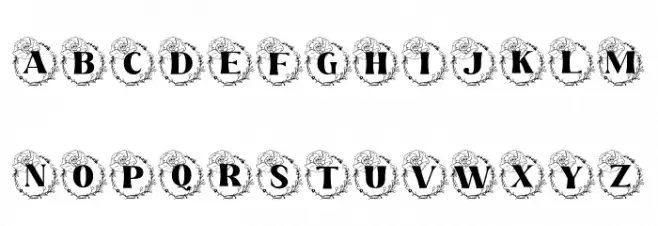 Rafaela Monogram Fonte MAIÚSCULAS