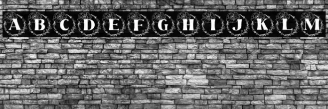 Rafaela Monogram Font examples