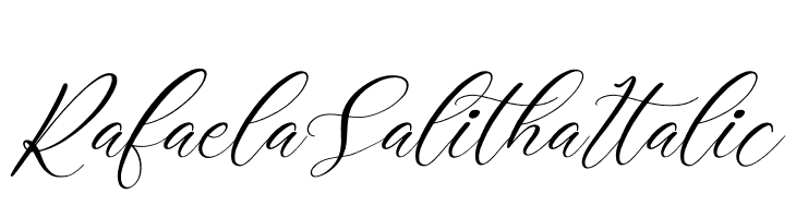 Rafaela Salitha Italic  font caratteri gratis