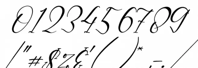 Rafaela Salitha Italic Font OTHER CHARS