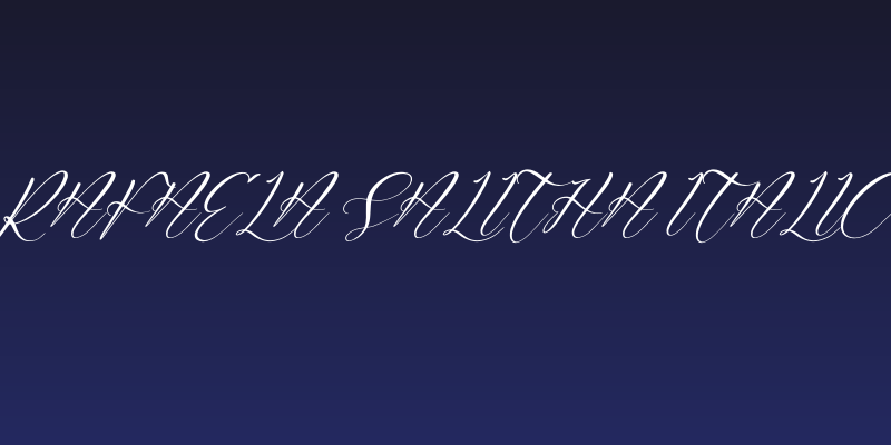 Rafaela Salitha Italic Social Header