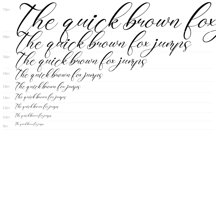 Rafaela Salitha Italic Waterfall