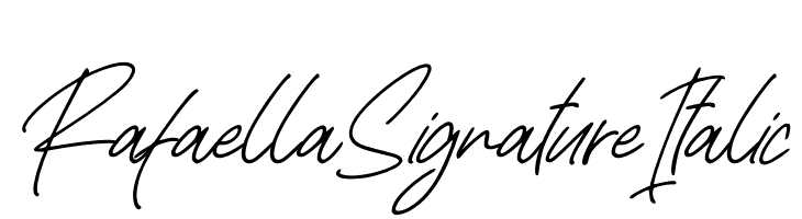 Rafaella Signature Italic  Frei Schriftart Herunterladen