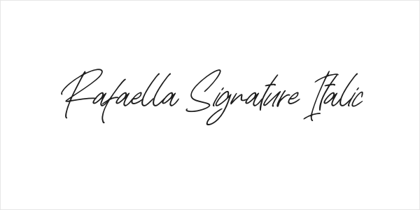 Rafaella Signature Italic Logo