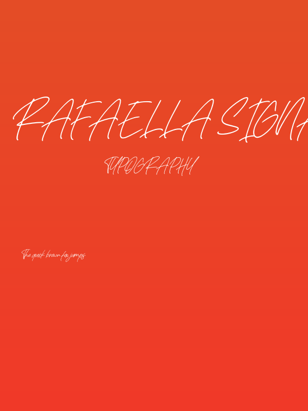 Rafaella Signature Italic Poster